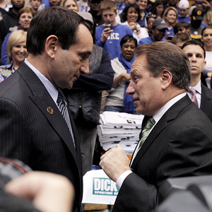 Coach K and Tom Izzo will face off on Friday