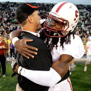 This relationship between Harbaugh and Sherman is a far cry from the tension of today.