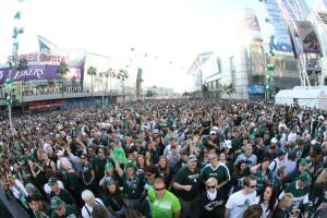 Fans gathered for the Pep Rally